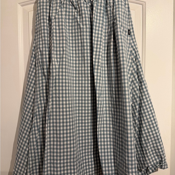 Vans Blue and White Checkered A-Line Skirt - Picture 1 of 3